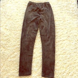 Small/medium gray velvet leggings